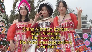Massage paradise,//the town with the most massage parlors in Vietnam//Sapa, Vietnam