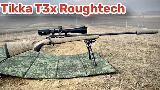 Tikka T3x Roughtech desert. Обзор и отстрел на кучность.
