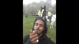 Smoking Weed In front Of Police