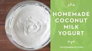 How to Make Homemade Coconut Milk Yogurt