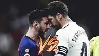 Sergio Ramos vs Lionel Messi (best fights) and angry moments Go4 Football