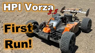 HPI Racing Vorza 3.5 Nitro Buggy - First Run!