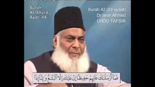 Surah 42 Ayat 48 Surah Shura Dr Israr Ahmed Urdu