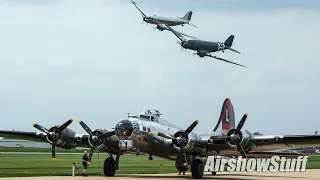 C-47 Low and Close Formation Flybys - TBM Avenger Reunion 2022