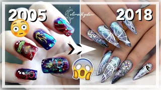 WHAT MY NAIL ART LOOKED LIKE WHEN I STARTED OUT | NAIL ART SCHOOL PART 1