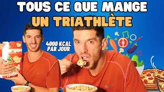 Tous mes repas pour tenir 20h d'entraînement en étant triathlète. 4000 kcal par jour !