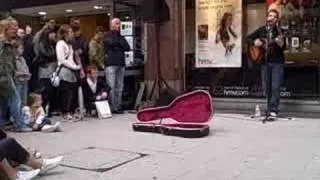 James Morrison busking in Birmingham city centre 5 (Once When I was Little)