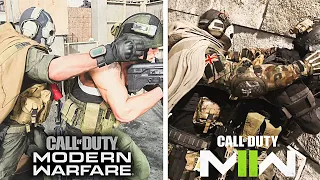 Modern Warfare 2019 vs 2022 - Ghost Finishing Moves