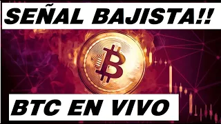 PRIMERA SEÑAL BAJISTA EN BITCOIN!! ¿BTC CAE MAS? ANALISIS BTC VIVO