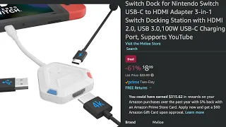 Cheapest Nintendo Switch Dock On Amazon - Sinistermoon's Retro Reviews