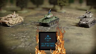 Flames of War -  Medium Tank showdown!  M4 Sherman vs. T-34 vs. Panzer IV!