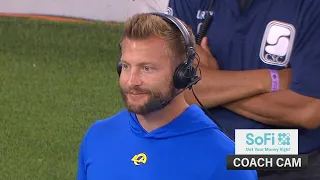 Sean McVay's Real-Time Reactions & In-Game Interview Against The Chargers | Coach Cam