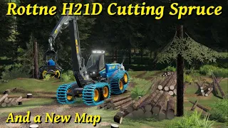 New Map - Kalador | And Rottne H21D Action | FS19 Forestry - Timelapse