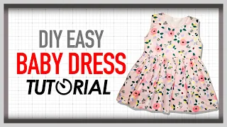 DIY Easy Baby Dress - Tutorial