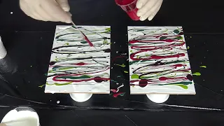 (694) Double dip with US products ~ Fluid art for beginners ~ Easy acrylic pour painting ~ Fiona Art