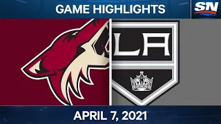 NHL Game Highlights | Coyotes vs. Kings – Apr. 7, 2021