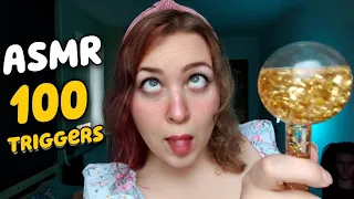 ASMR 100 TRIGGERS in 12 MINUTES from a crazy girl