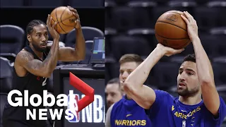 NBA Finals: Raptors, Warriors hold practice ahead of Game 5