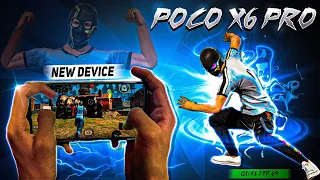 POCO X6 PRO 5G UNBOXING AND FREE FIRE HANDCAM GAMEPLAY TEST / POCO X6 PRO 5G FROM YOUTUBE MONEY 🤑