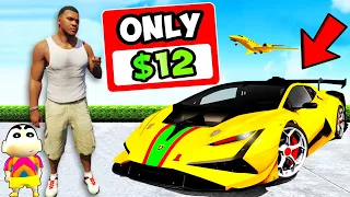 Franklin Buying EVERYTHING For $12 in GTA 5 | SHINCHAN and CHOP