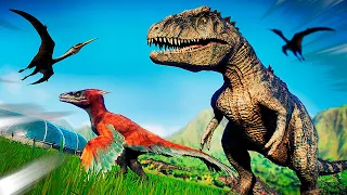 Therizinosaurus, Quetzalcoatlus, Giga e Mais | Jurassic World Evolution 2: Dominion Biosyn | (PT/BR)