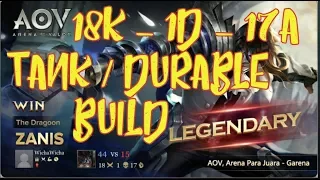 AOV ZANIS ARENA OF VALOR Tank Durable Build and Gameplay