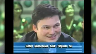 Ang Pagbabalik ni Gabby sa Pinas The Buzz Part 1 2008 #gabbyconcepcion #sharoncuneta #kcconcepcion