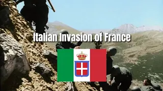 Italian Invasion of France (1940) | HD Color Footage