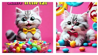 cute cat eating candys and lolipops #cute #animals #funny