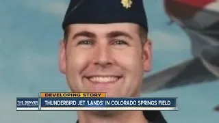 Thunderbird F-16 plane 'lands' in Colorado Springs field