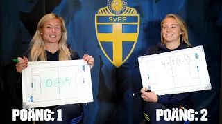 Magdalena Eriksson & Hanna Glas doing a challenge (translated)