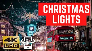 London's *BEST* Christmas Lights 2020 Walk 🎄 Regent Street 🎅 | 4K 360° VR