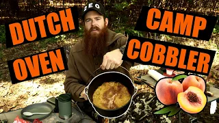 Easy Dutch Oven Peach Cobbler- Camp Recipe!!!