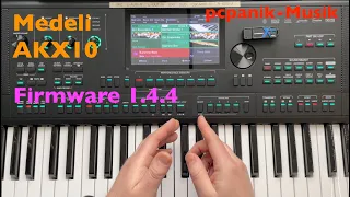 pcpanik-Musik : Medeli AKX10 Firmware 1.4.4 (and I made a mistake)