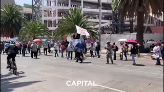 Continúan avanzando la marcha de la CNTE rumbo al zócalo