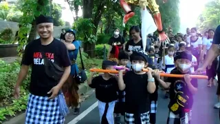 Pawai Ogoh-ogoh  Paud Saraswati 2 Denpasar dalam rangka Hari Raya Nyepi Tahun Caka 1945