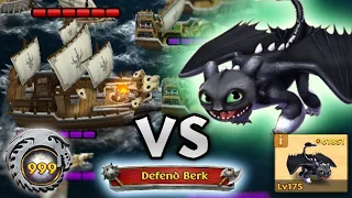 Defend Berk With Teenage Ruffrunner (Grown-up Night Light #3) vs. Fleet 999 | Dragons: Rise of Berk