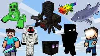 FIND the MINECRAFT MOBS *How to get ALL 17 NEW Minecraft Mobs and Badges* Roblox