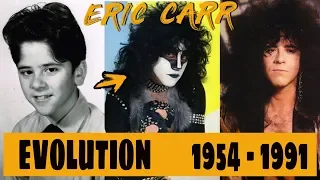 The evolution of Eric Carr from 14 to 41 years old