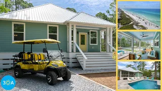 Vacation Rental Tour 🎥🌴 30A Beach House with Private Pool/Golf Cart, Seagrove Beach Florida