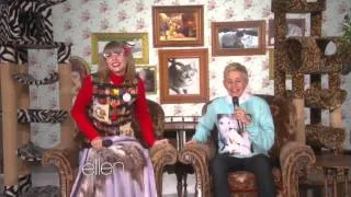 Taylor Swift On Ellen : 'Kitty Corner' Taylor Swift With Ellen Degeneres