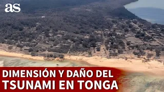 TONGA | Las IMÁGENES que revelan la DEVASTACIÓN por la ERUPCIÓN y TSUNAMI | AS