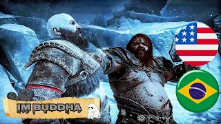 [GC] Gods react to Kratos vs Thor || God of War Ragnarok - (🇧🇷_🇺🇸)