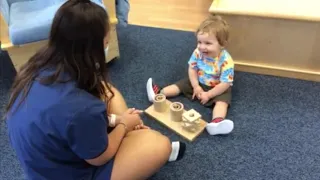 Apple Montessori Toddler completes Montessori Activity