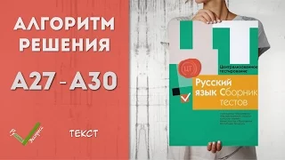 Видеоразбор ЦТ по Русскому [А27 - A30| 2015]