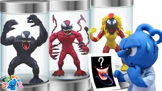 Which One Is The Right Symbiote? Doctor Tiny Creates Monsters! Clay Mixer Cartoon