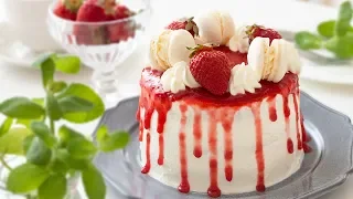 Strawberry Cake｜ASMR｜HidaMari Cooking