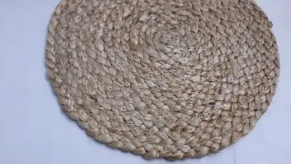 Jute Plain Braided Round Placemat 10 inches