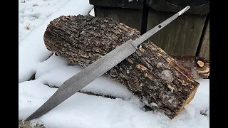 Forging a Seax Knife - Vikings - Part 1: Making the Blade