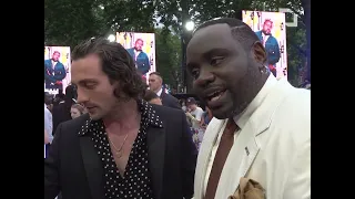 Aaron Taylor-Johnson & Brian Tyree Henry bromance on Bullet Train